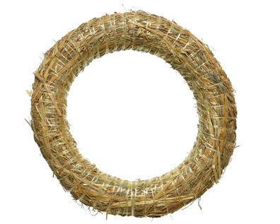 Strohkranz / Kranz Rohling 40cm natur
