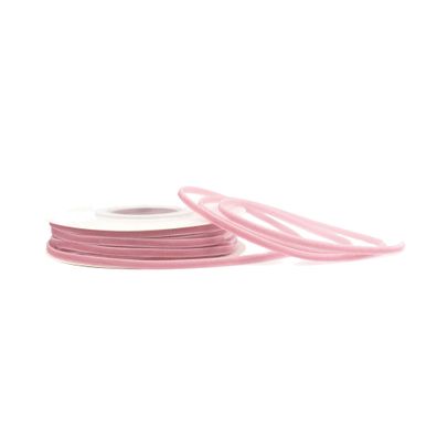 Samtband 3mm x 10m Rolle Altrosa