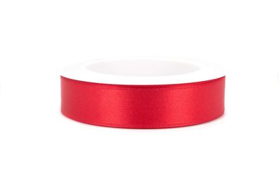 Satinband Doppelseitig rot 25mm 25 Meter Geschenkband