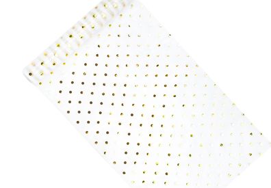Tischläufer Organza gepunktet 36cm x 9m Rolle Weiß Gold