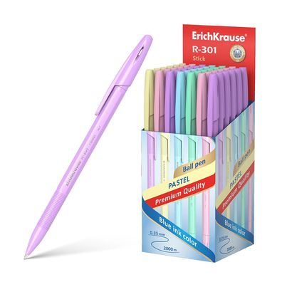 Kugelschreiber R-301 Pastell 0,35mm 50er Pack Blau