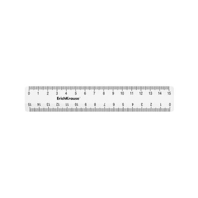 Lineal 15cm Kunststoff 1 Stück Klar transparent