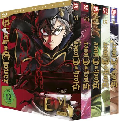 Black Clover - Staffel 2 - Gesamtausgabe - Bundle Vol.6-10 - Blu-Ray - NEU