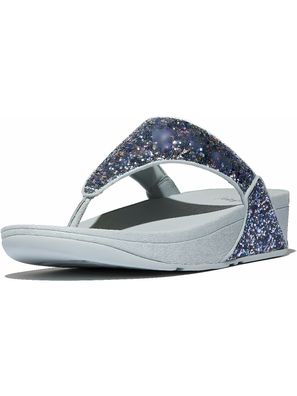 FitFlop Damen Flip Flops Lulu Multi-Tonal Glitter Toe-Post Sandals JE6