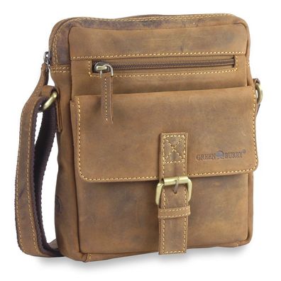 Greenburry Vintage Umhängetasche 1663, braun, Herren