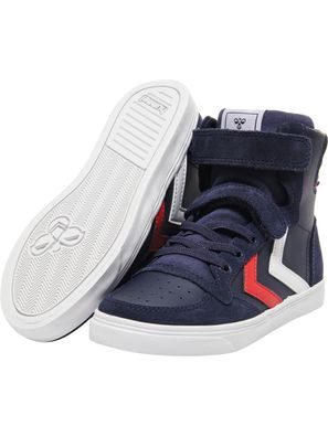 Hummel Kinder Sneaker Slimmer Stadil Leather High Jr Peacoat