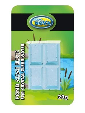 Aqua Nova Pond Algae Block 20g - Algenkiller zur Entfernung von Algen im Teich
