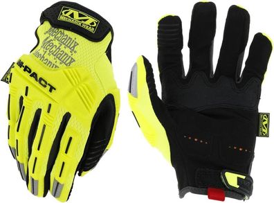 Mechanix Wear Hi-Viz M-Pact Handschuhe Stoßschutz Fluoreszierend Gelb L