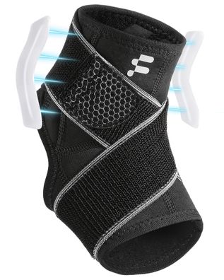 Fitomo Sprunggelenkbandage mit Stétzstreben Knöchelbandage Kompression Gr. S