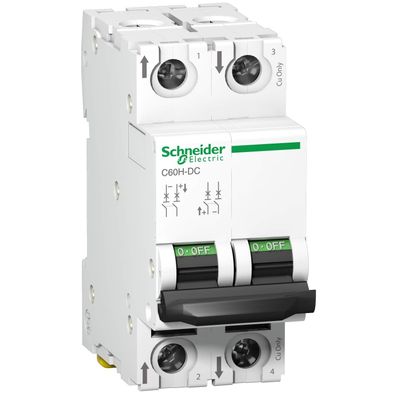 Schneider Electric C60H-DC 2P 63A C 500Vdc Leitungsschutzschalter