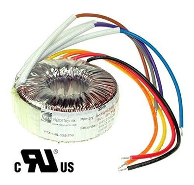 Vigortronix 160 VA Ringkerntrafo 2 x 115 V auf 2 x 18 V Toroidal Transformator