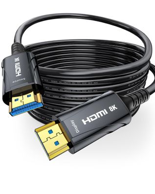 Cratree HDMI Glasfaserkabel 20m 8K 48Gbps High Speed HDR10 HDCP 2.2 & 2.3