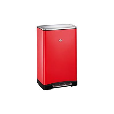 WESCO Big Double Boy Abfallsammler Rot 2x18 L Mélltrennung Stahlblech