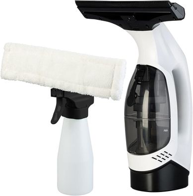 NEU Akku Fenstersauger Sprühflasche Wischtuchaufsatz für Fenster Fliesen Dusche
