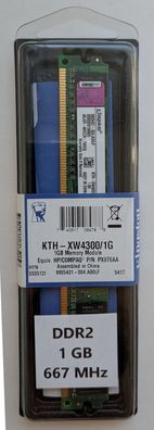 NEU: 1GB Kingston DDR2 RAM KTH-XW4300/1G Arbeitsspeicher DIMM Laptop PC 1 GB