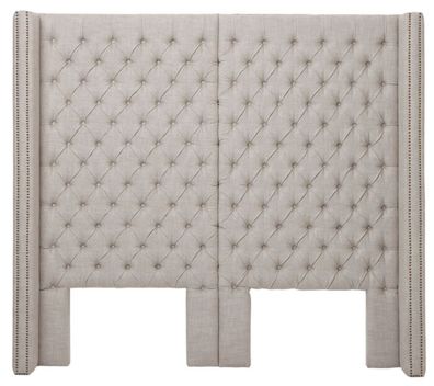 Casa Padrino Luxus Bett-Kopfteil 200 x H. 180 cm - Designer Schlafzimmermöbel