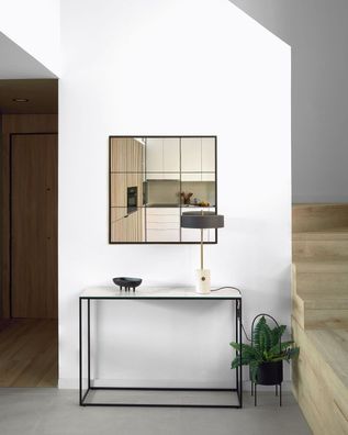 Konsolentisch Rewena 110 x 30 x 75 cm Stahl und Keramik Wohnzimmer Beistelltisch
