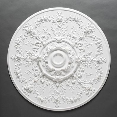 Casa Padrino Stuck Rosette 95.2 x 95.2 cm Deckenstuck Deckenrosette Stuckrosette Wand
