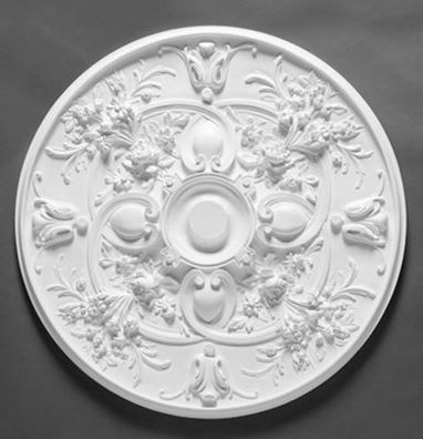 Casa Padrino Stuck Rosette 79 x 79 cm Deckenstuck Deckenrosette Stuckrosette Wandrose