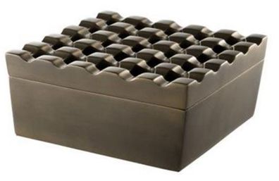 Casa Padrino Luxus Messing Aschenbecher - Designer Accessoires