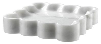 Casa Padrino Designer Marmor Schale Weiß 25 x 25 x H. 5 cm - Luxus Qualität