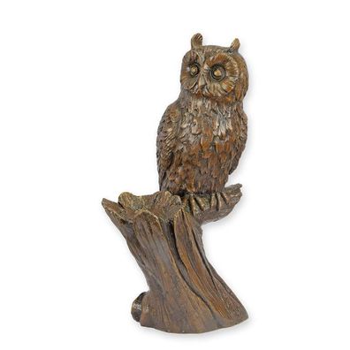 Bronzeskulptur einer Eule Replikat Retro Design Dekoration