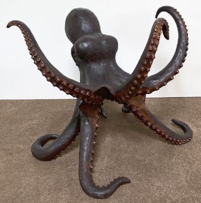 Casa Padrino Luxus Bronze Deko Skulptur Krake 76 x 86 x H. 76 cm - Bronze Dekofigur