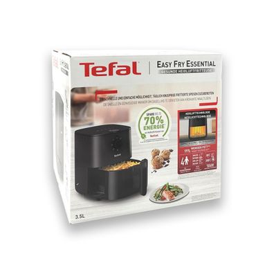 Tefal Easy Fry Essential Heißluftfritteuse EY1308 3,5L Heißluft Fritteuse Timer
