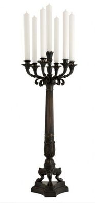 Casa Padrino Massiver Luxus Kerzenständer Antikstil Bronze 79 x 30 cm - Kerzenhalter