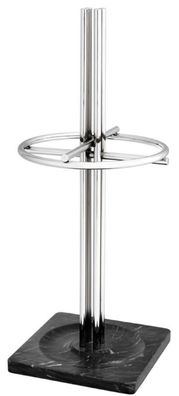 Casa Padrino Luxus Schirmständer Silber / Schwarz Ø 34 x H. 80 cm - Luxus Accessoires