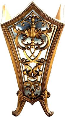 Massiver Casa Padrino Barock Luxus Schirmständer Gold mit Spiegelglas - Hotel Interio