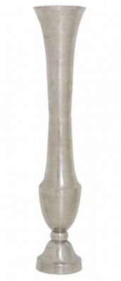 Casa Padrino Designer Deko Vase Silber Durchmesser 18 x H. 100 cm - Luxus Qualität