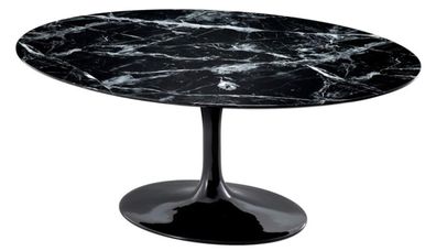 Casa Padrino Luxus Esstisch Oval 170 x 110 x H. 75 cm - Luxus Esszimmermöbel
