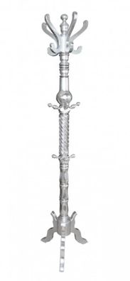 Casa Padrino Barock Garderoben Ständer Silber - Barock Möbel