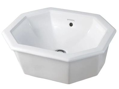 Casa Padrino Luxus Einsatz Waschbecken Weiß 50 x 41,5 x H. 17.5 cm - Keramik Waschbec