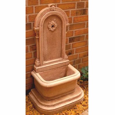 Casa Padrino Jugendstil Wandbrunnen Antik Creme Braun H. 113 cm - Brunnen Gartenbrunn