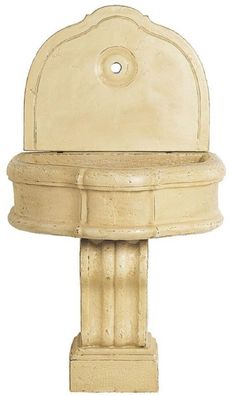 Casa Padrino Luxus Barock Wandbrunnen Beige 85 x 58,5 x H. 146 cm - Handgefertigter K