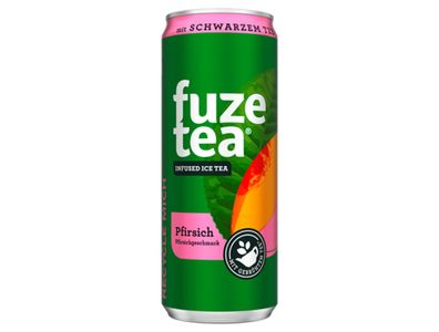 Fuze Tea Schwarzer Tee Pfirsisch - 24x330 ml Dose