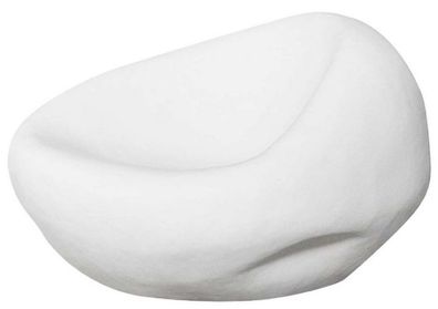 Casa Padrino Designer Gartensessel Matt Weiß 100 x 110 x H. 70 cm - Wetterbeständiger