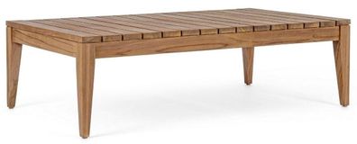Casa Padrino Luxus Teakholz Gartentisch Braun 120 x 70 x H. 35 cm - Wetterbeständiger