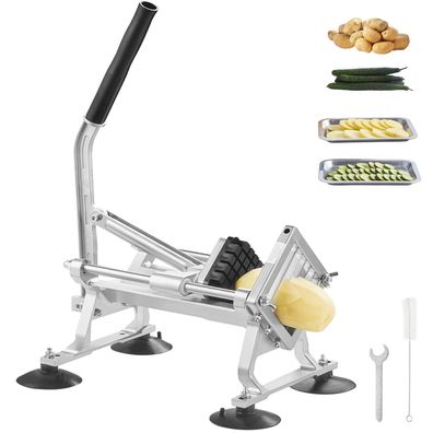 VEVOR Kommerzieller Geméseschneider 1/2 Zoll Edelstahl manuell Obstschneider