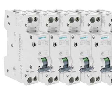 Siemens Leitungsschutzschalter 20A Phase + Neutralleiter 4 Stéck C-Kurve 230V