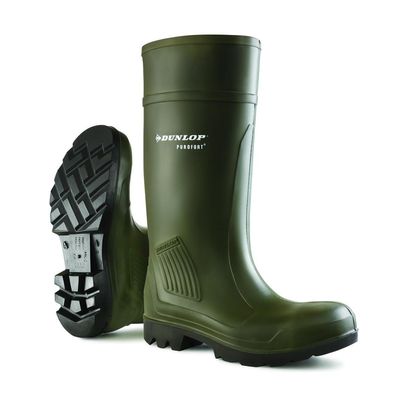 Dunlop Purofort Professional Gummistiefel Grén fér Damen und Herren