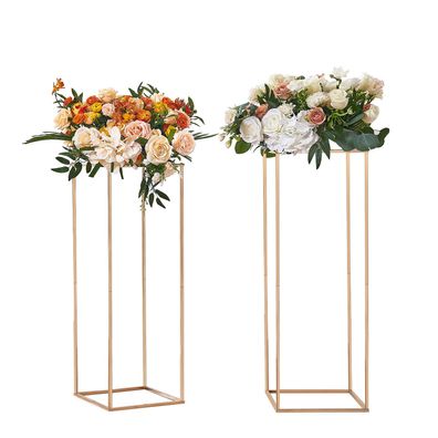 VEVOR 2er-Set Blumenständer 28x28x80cm Eisen Gold Pflanzenständer Modern