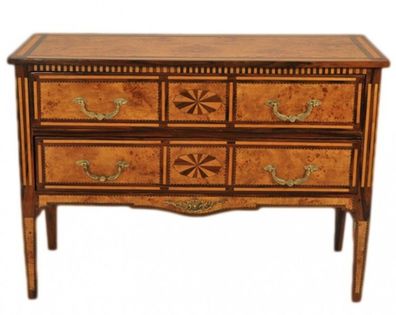 Französische Empire Kommode Braun von Casa Padrino