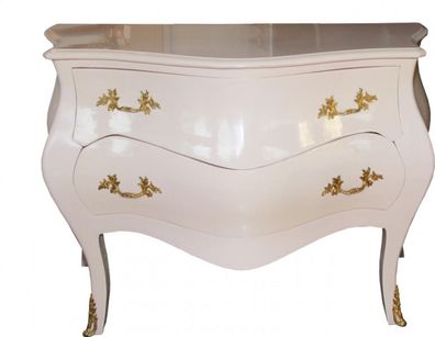 Casa Padrino Barock Kommode Rosa / Gold 130 x 87 x 58 cm - Barock Möbel - Limited Edi