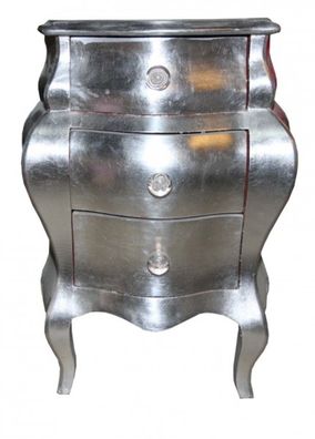 Casa Padrino Barock Kommode Silber 53 x 36 x 71.5 cm