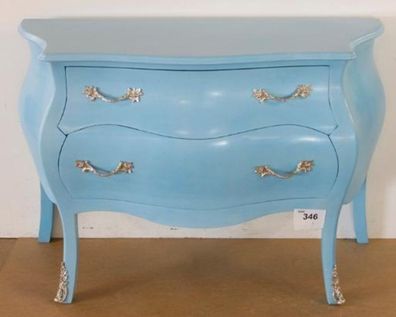 Casa Padrino Barock Kommode Hellblau 120 x 85 x 55 cm - Barock Möbel