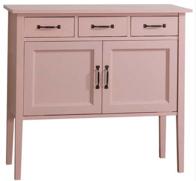 Casa Padrino Landhausstil Kommode mit 3 Schubladen und 2 Türen Rosa 100 x 41 x H. 90