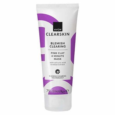 AVON clearskin Reinigungssmaske mit rosa Tonerde